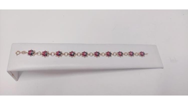 Bracciale con Coccinelle portafortuna.