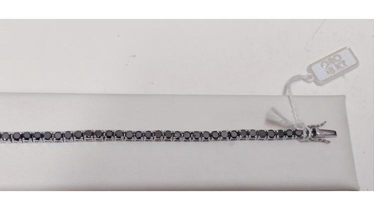 Tennis con Diamanti Neri per una caratura totale di 7,95.